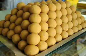 Moong daal (green gram) laddu