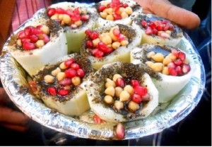 Sev Cucumber Chat: A chaat salad