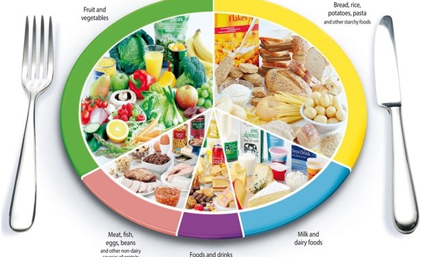 The eatwell plate of UK
