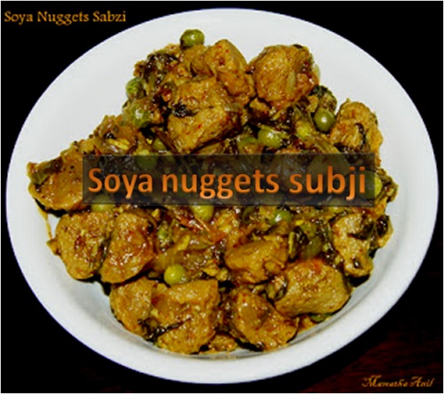 Soya Nuggets Sabzi