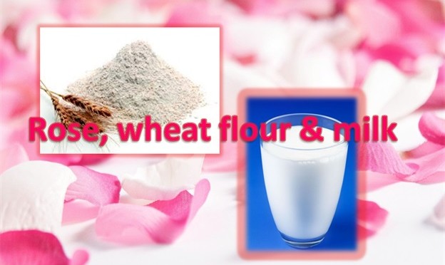Rose, Milk and Wheat Flour Mask