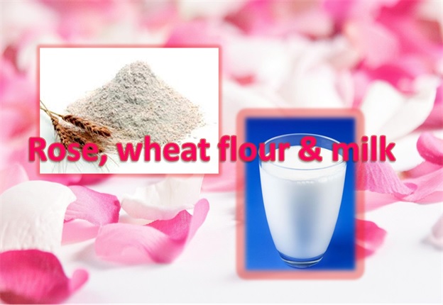 Rose, Milk and Wheat Flour Mask