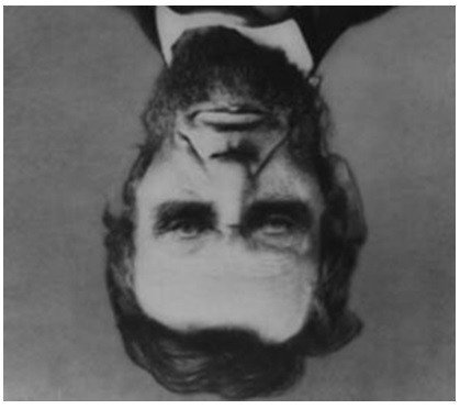Does Lincoln’s face look normal?