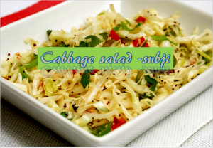 Cabbage Salad Sabji