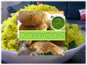 Poha cutlet