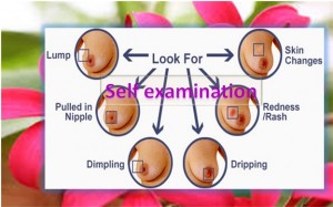 Self examination of breast cancer