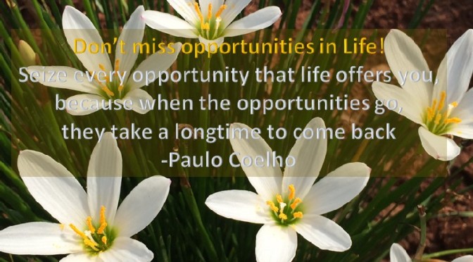 How to prepare for opportunities that you will get?