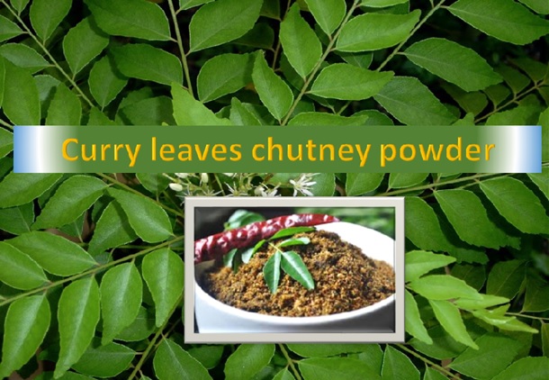 Curry Leaves Chutney Powder