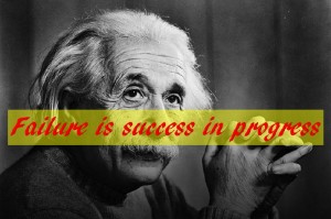 Failure is success in progress