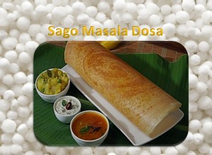 Sago masala dosa recipe