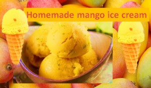 Homemade mango ice cream recipe
