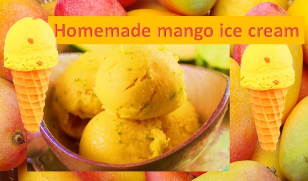 Homemade mango ice cream recipe