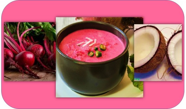Beetroot coconut soup
