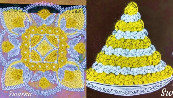 Traditional art Rangoli helps hands and mind