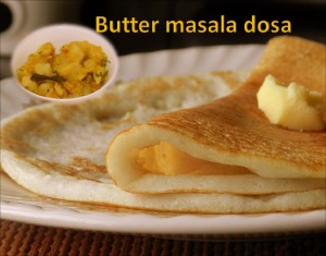 Butter masala dosa
