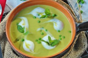 Basil zucchini soup