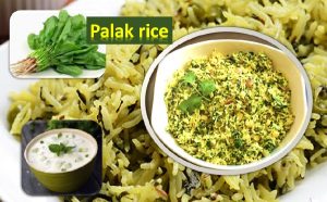 Palak Basmati rice