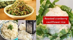 Roasted cauliflower rice recipe