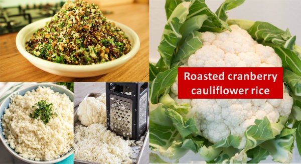 Roasted cauliflower rice recipe