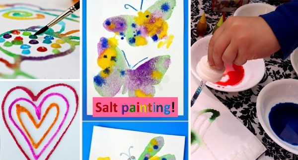 Salt painting art work