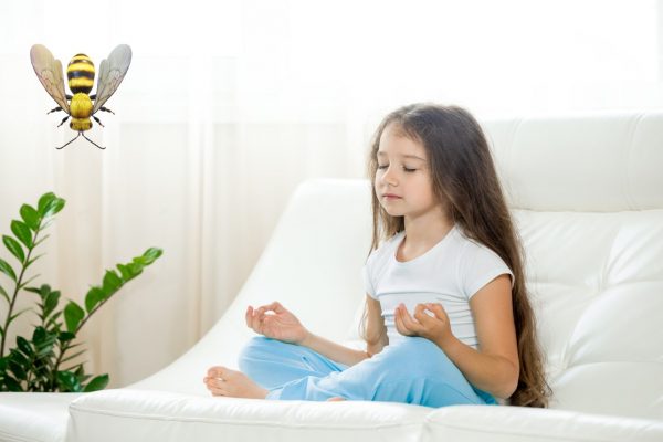 Bee breathing & meditation for kids