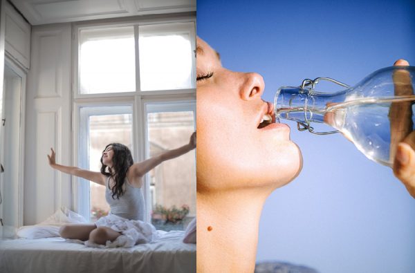 Wake up early & oil pulling