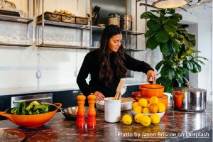 Cook and feed mom
