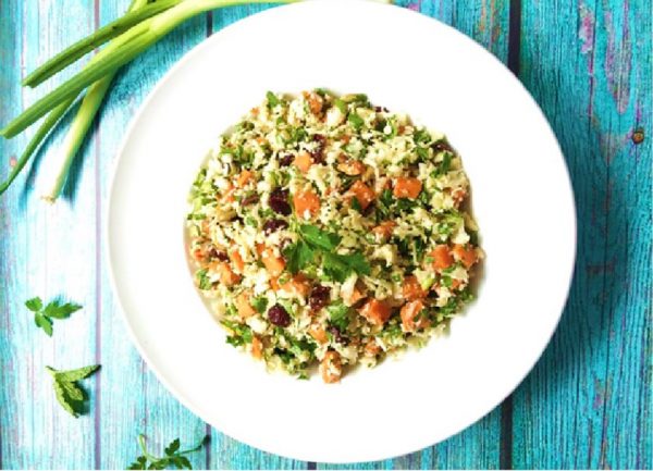 Cauliflower- Sweet potato tabbouleh