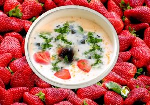 Strawberry raita recipe
