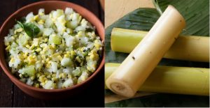 Banana stem salad