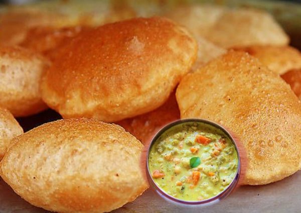 Pumpkin masala poori