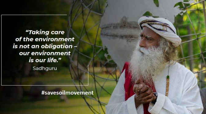 Save soil movement by Sadguru