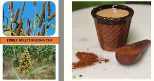 Edible Millet kuldha cup