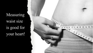 Waist measurement is good for heart
