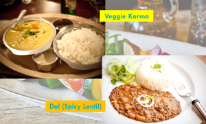 Vegetable Korma And Dal Full Of Fiber And Protein