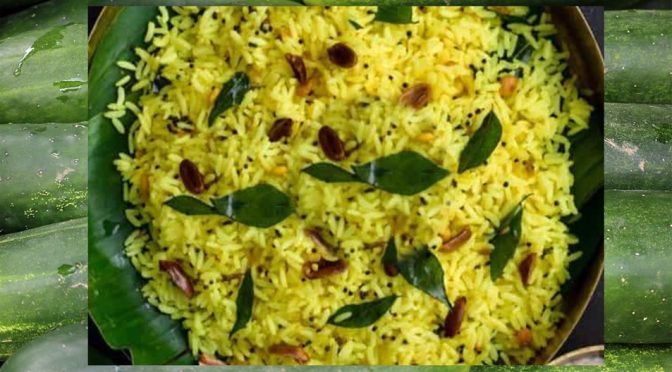 Cucumber lemon rice