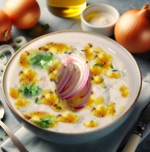 Potato onion raita