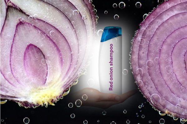 Red onion shampoo